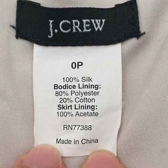 Jcrew silk silver dress - Picture 6 of 7